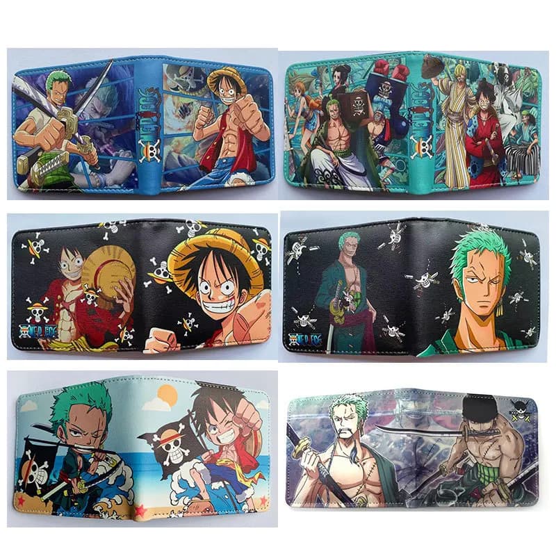 Anime One Piece Roronoa Zoro Printed PU Leather Wallet
