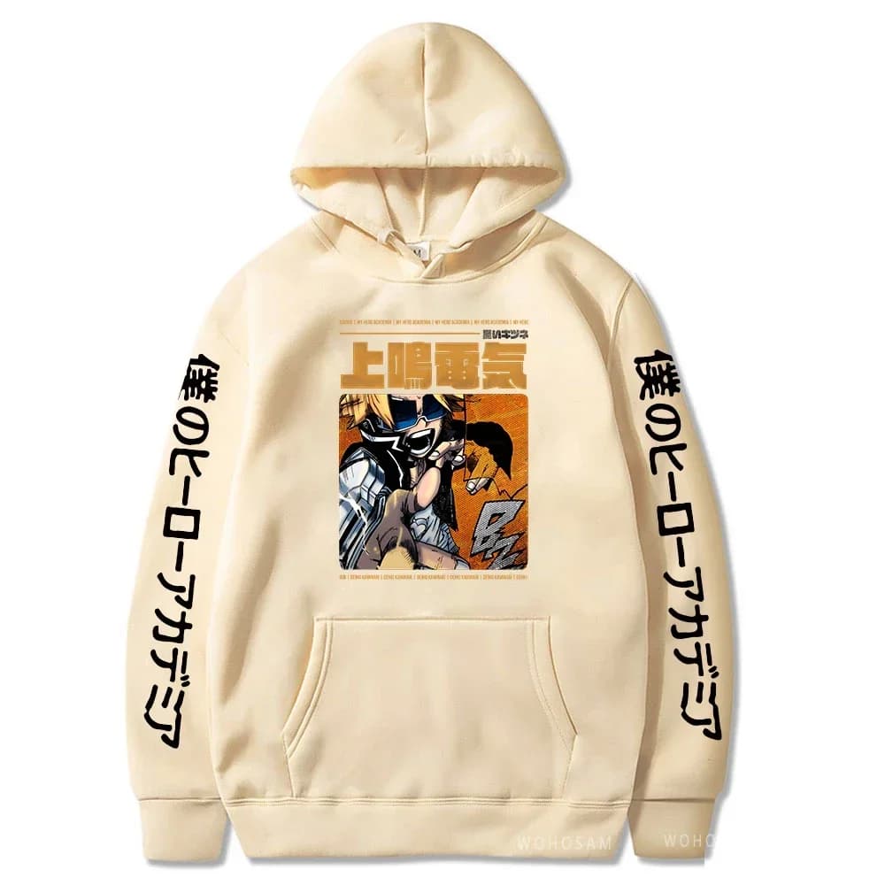 Anime My Hero Academia Denki Kaminari Hoodie — detail 2