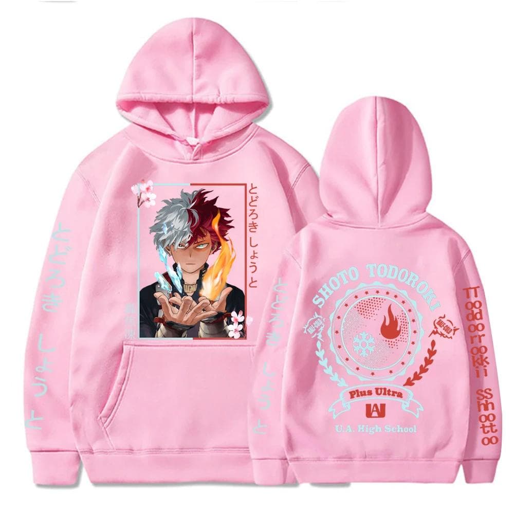 Anime My Hero Academia Shoto Todoroki Hoodie — detail 2
