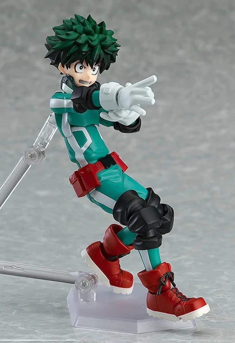 15cm Anime My Hero Academia Izuku Midoriya Action Figure Replaceable Face Toy — detail 2