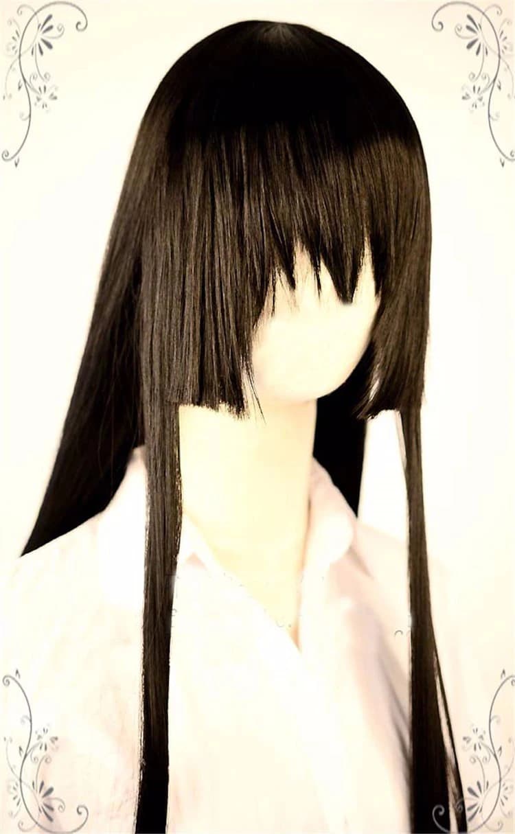 100cm Akame Ga Kill Anime Akame Long Heat Resistant Cosplay Wig — detail 2