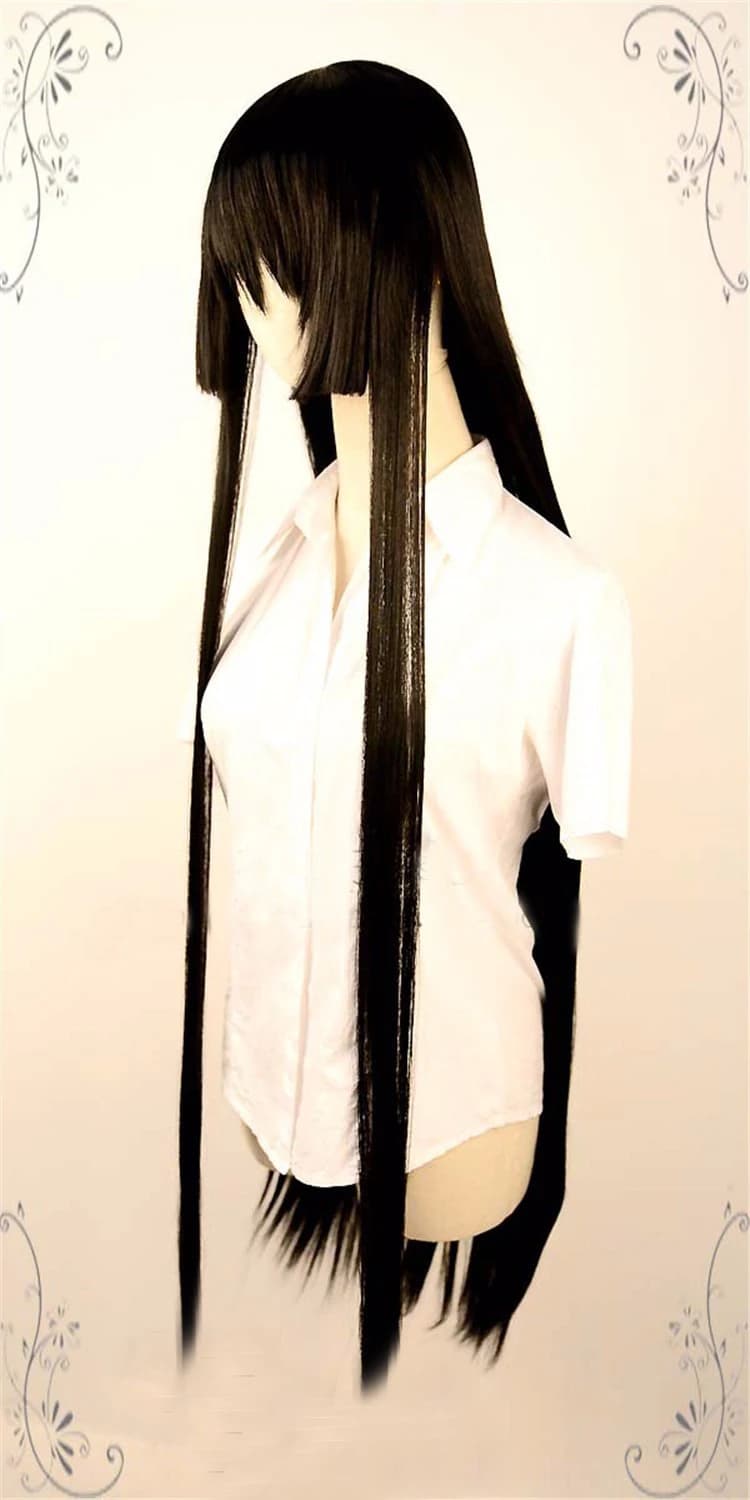 100cm Akame Ga Kill Anime Akame Long Heat Resistant Cosplay Wig — detail 1
