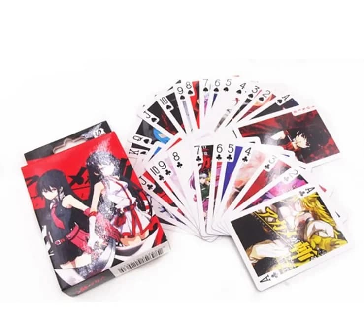 54Pcs Anime Akame Ga Kill Poker Board Game Cards — detail 2