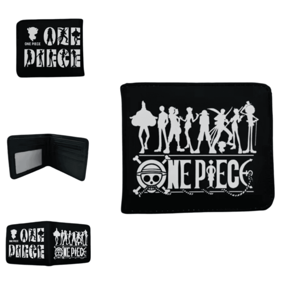 Anime One Piece Characters Silhouette Printed Wallet