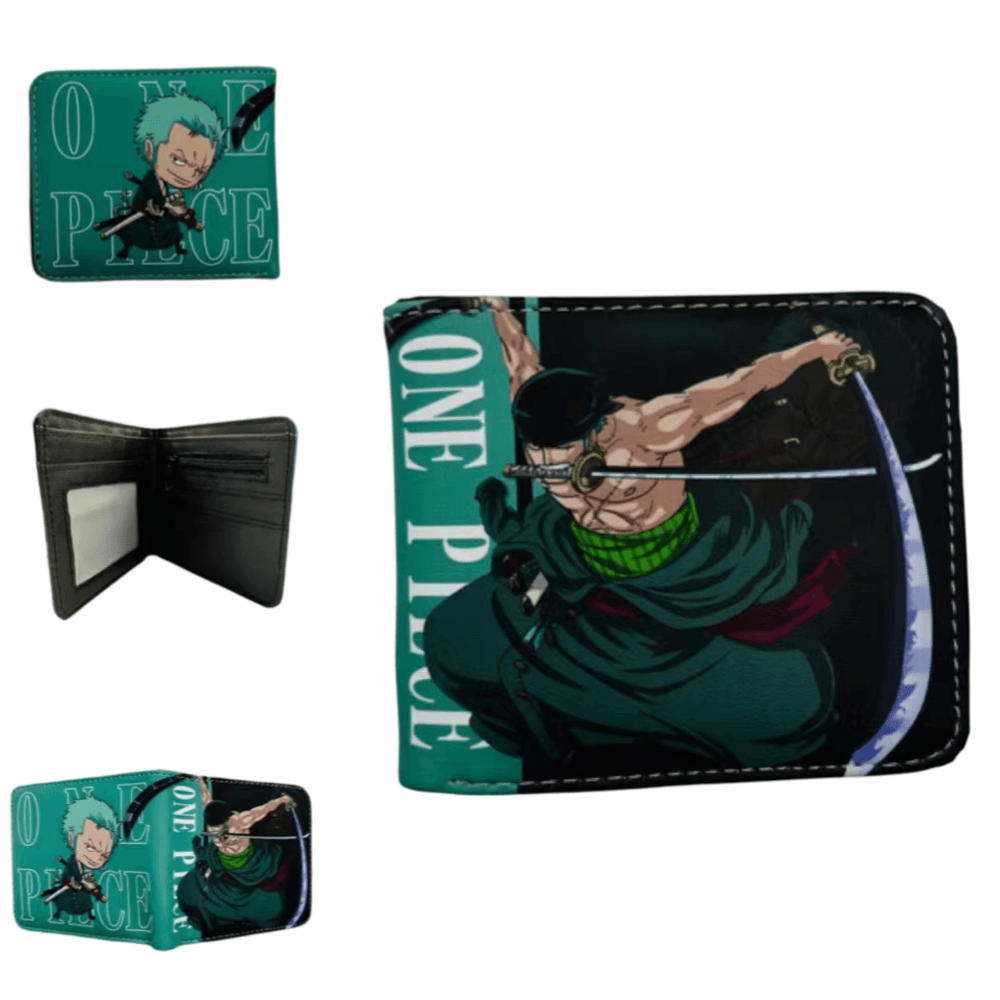 One Piece Anime Roronoa Zoro Printed Two Fold Wallet