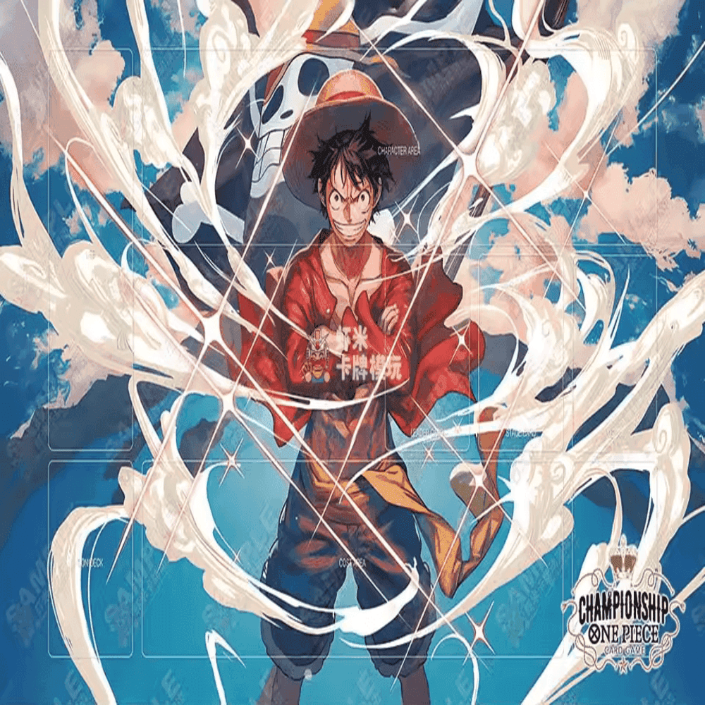 Anime One Piece Luffy And Flag Trading Card Game Mat