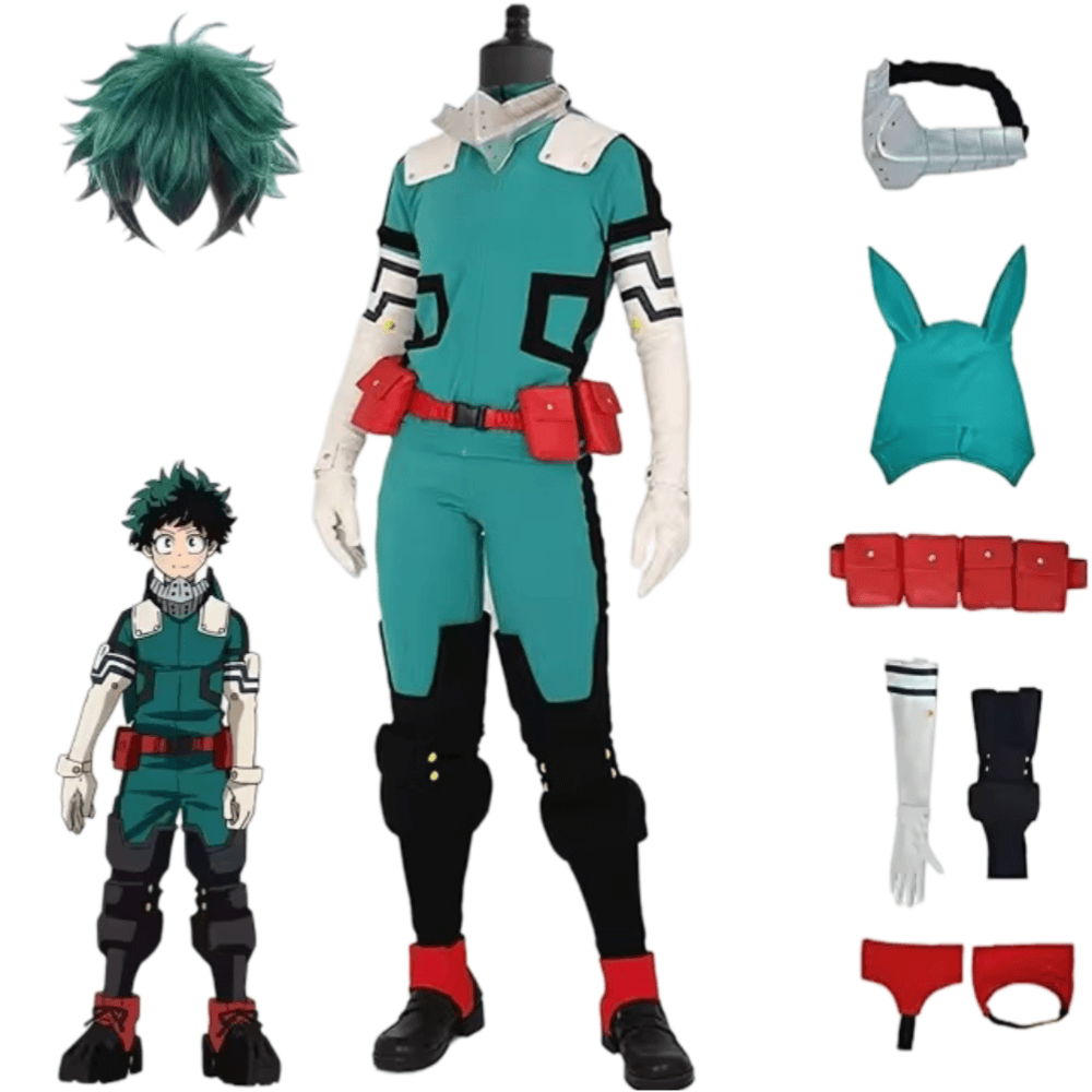 Anime My Hero Academia Izuku Midoriya Cosplay Costume Set