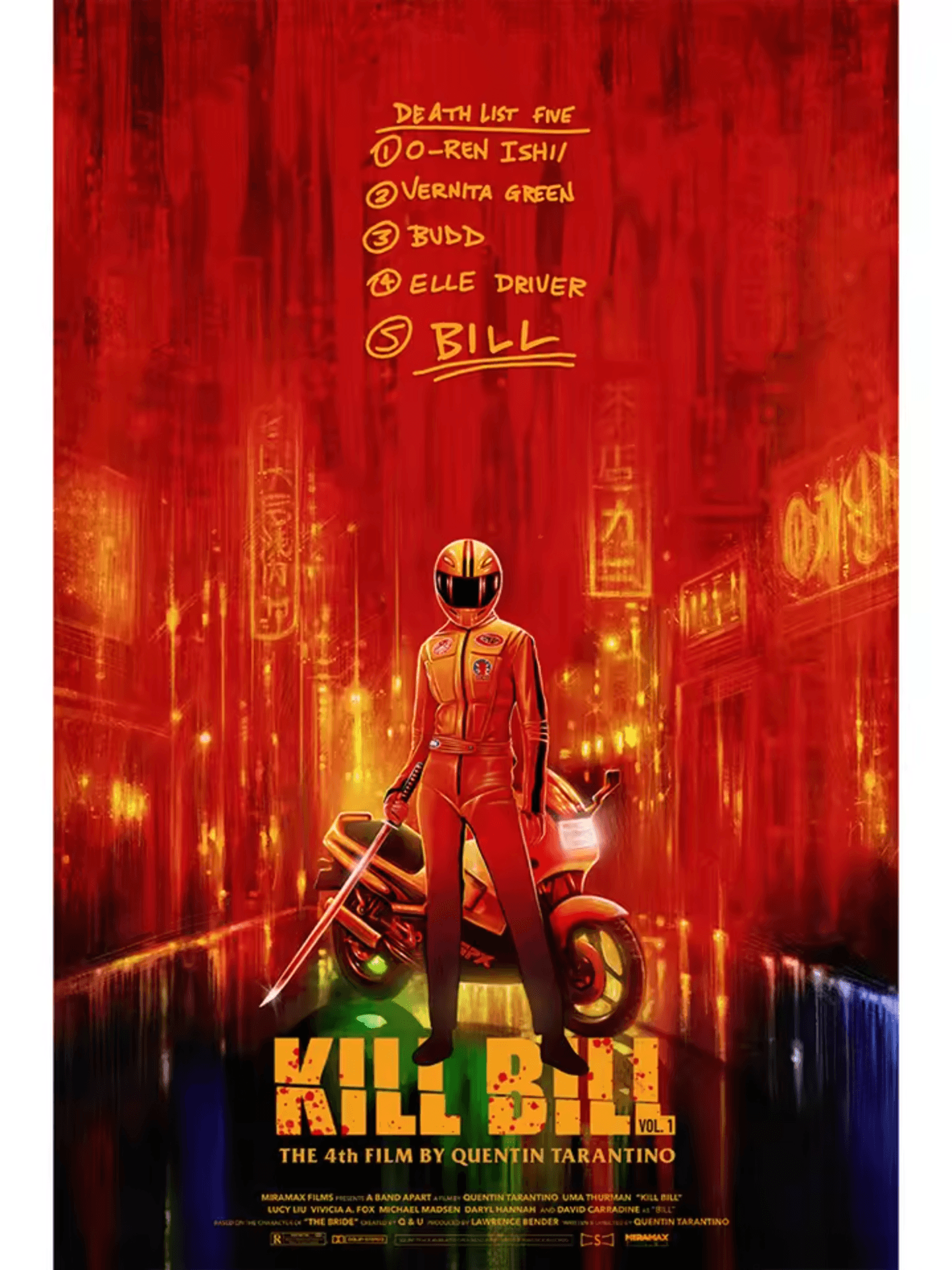Anime Kill Bill Poster Canvas Painting Wall Art