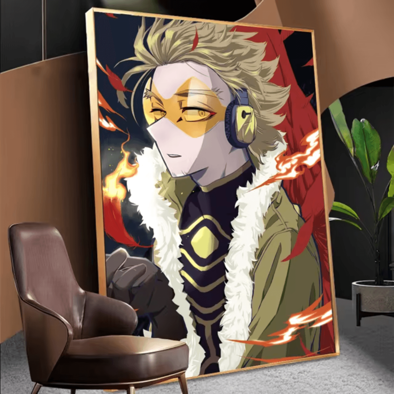 My Hero Academia Anime Hawks Painting Art Wall Decor