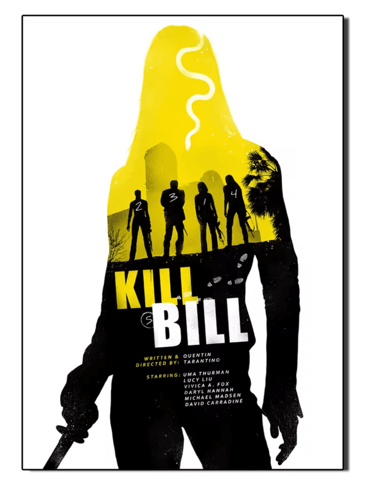 Anime Kill Bill Poster Painting Wall Art