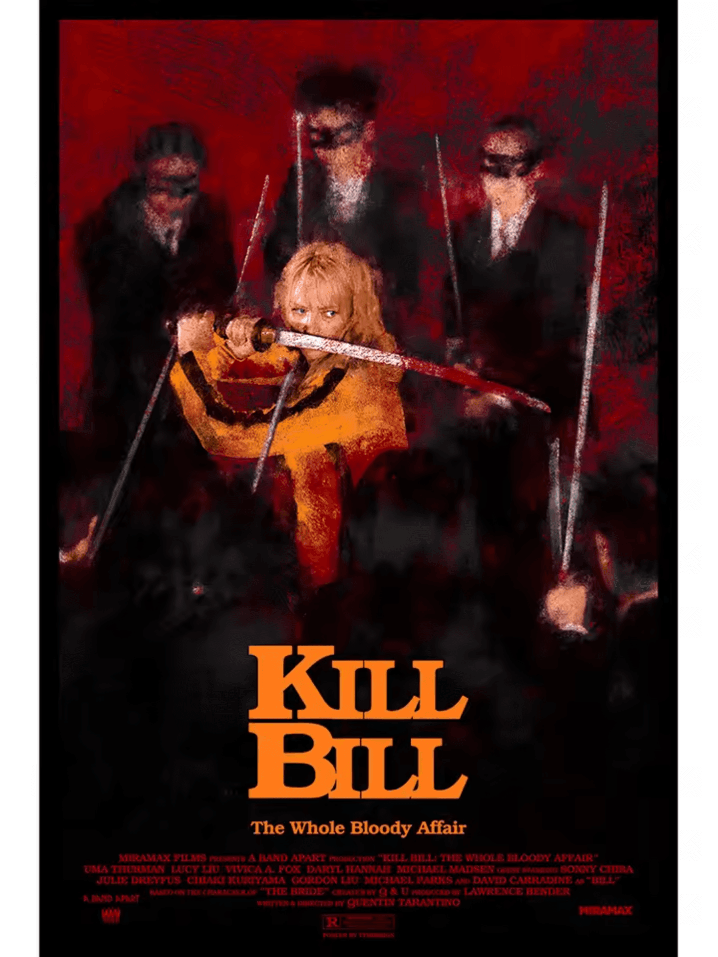 Anime Kill Bill: The Whole Bloody Affair Painting Wall Art