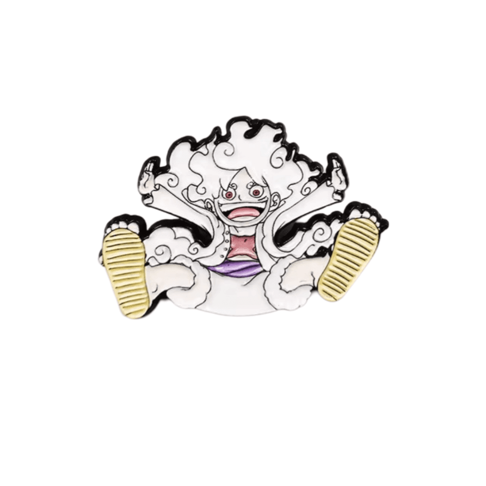 Anime One Piece Luffy Gear 5 Enamel Brooch