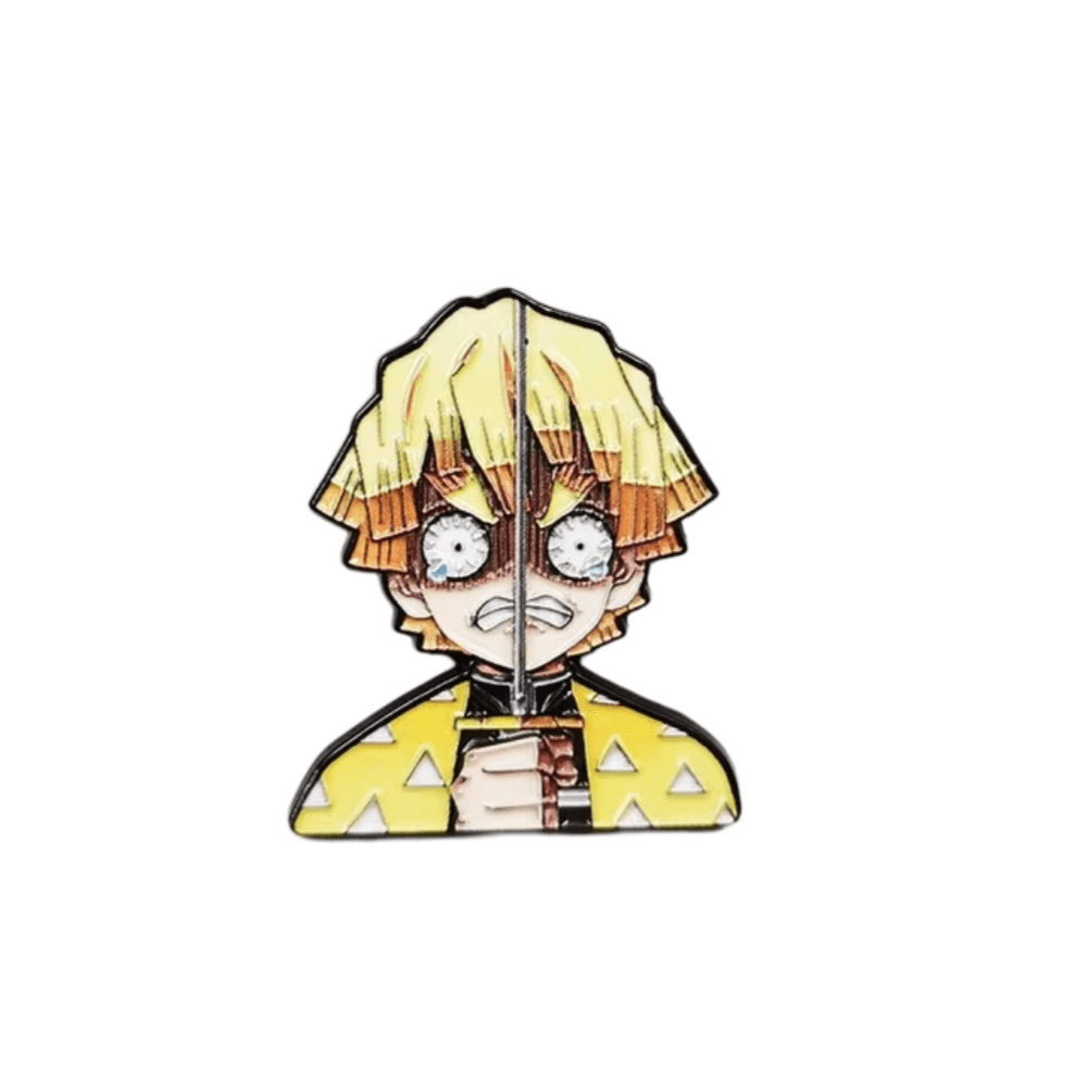 Anime Demon Slayer Zenitsu Agatsuma Enamel Brooch