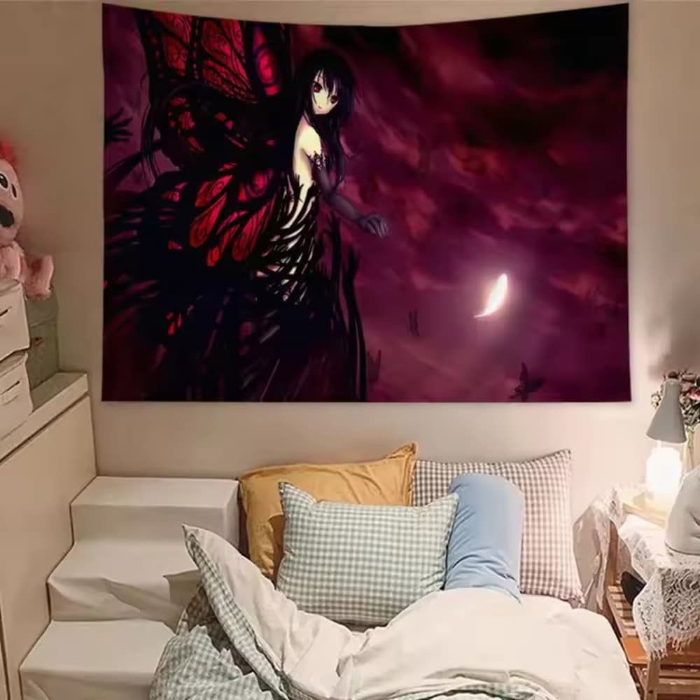 Kuroyukihime Accel World Anime Print Wall Tapestry