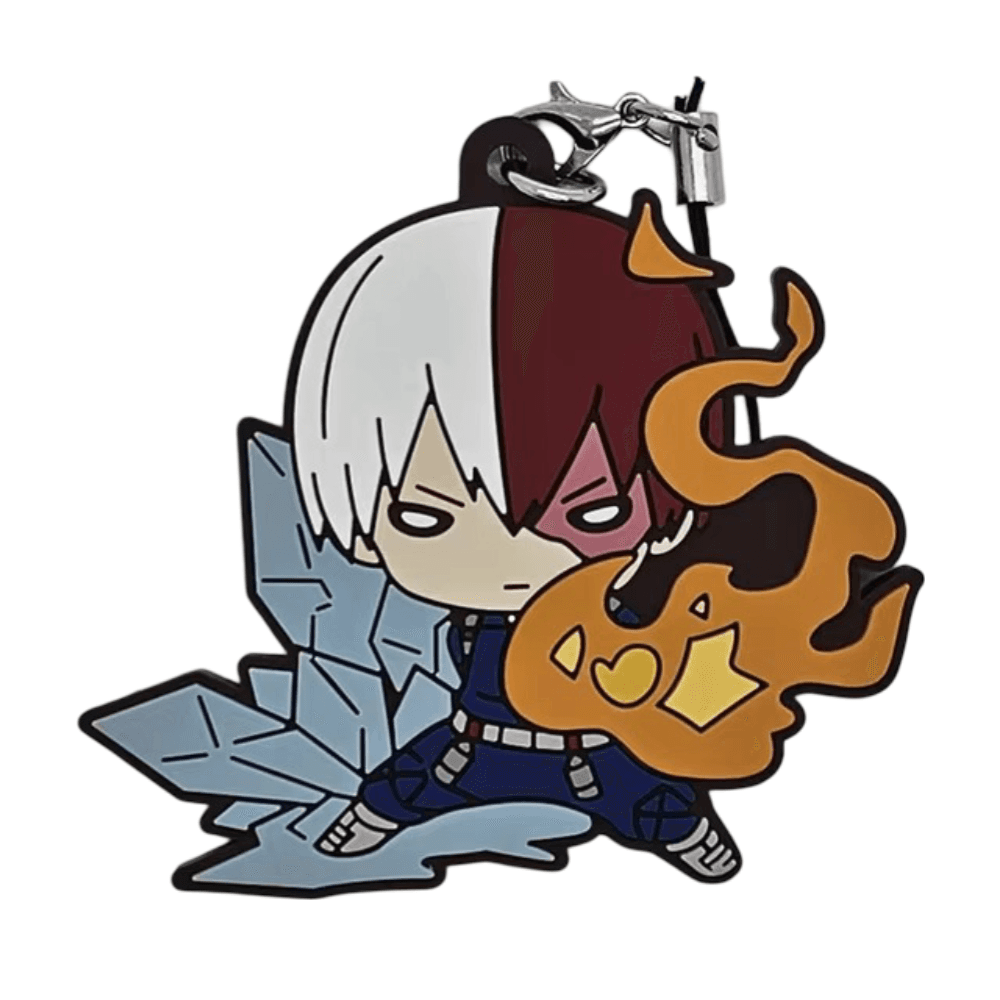My Hero Academia Anime Todoroki Rubber Keychain