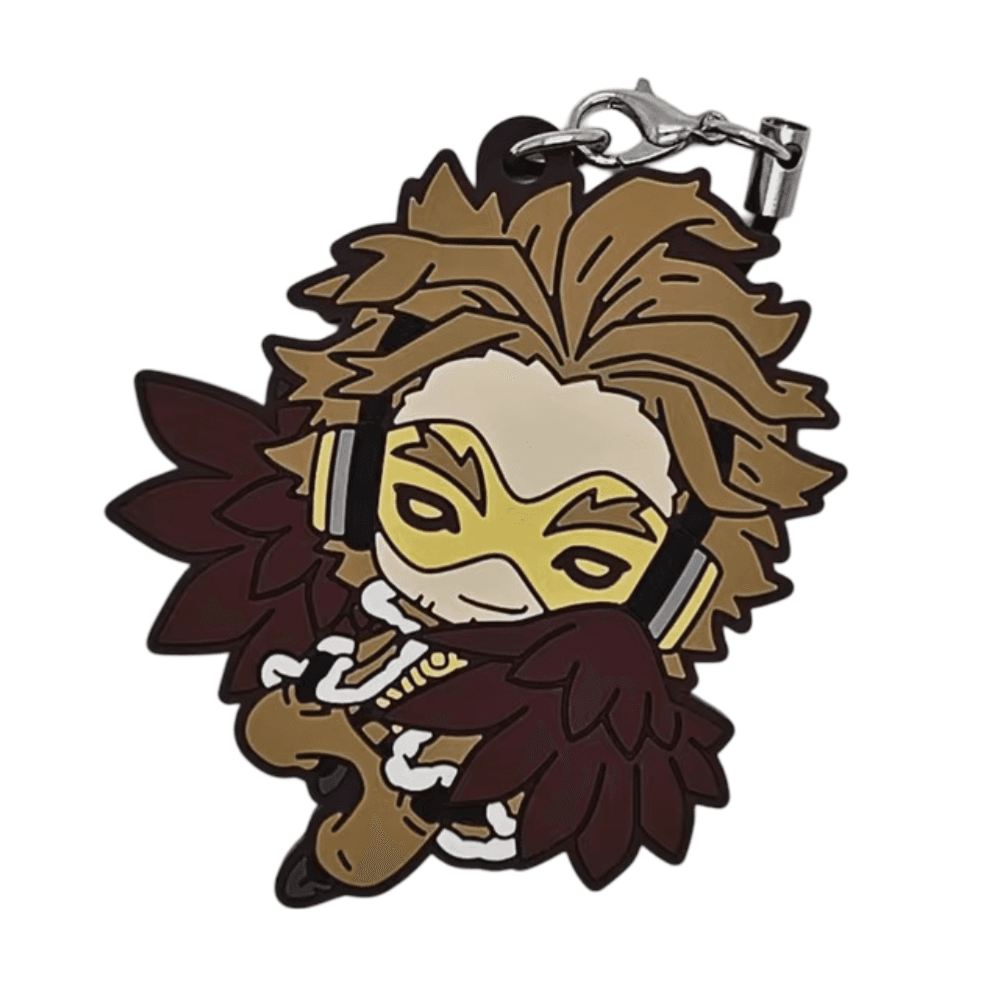 My Hero Academia Anime Hawks Rubber Keychain