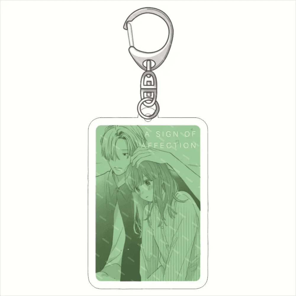 Anime A Sign of Affection Yubisaki To Renren Green Acrylic Keychain