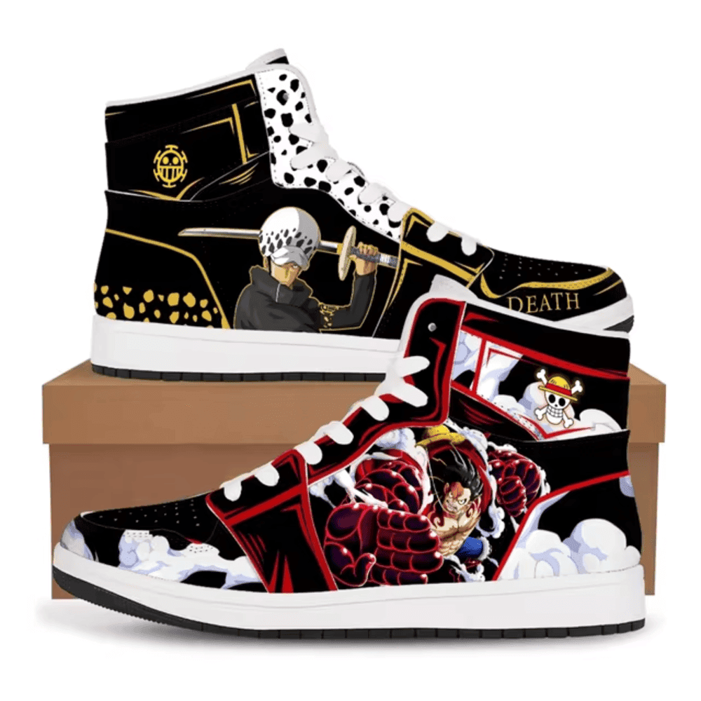 One Piece Anime Gear 4 Luffy And Trafalgar D. Water Law Casual Shoes For Men