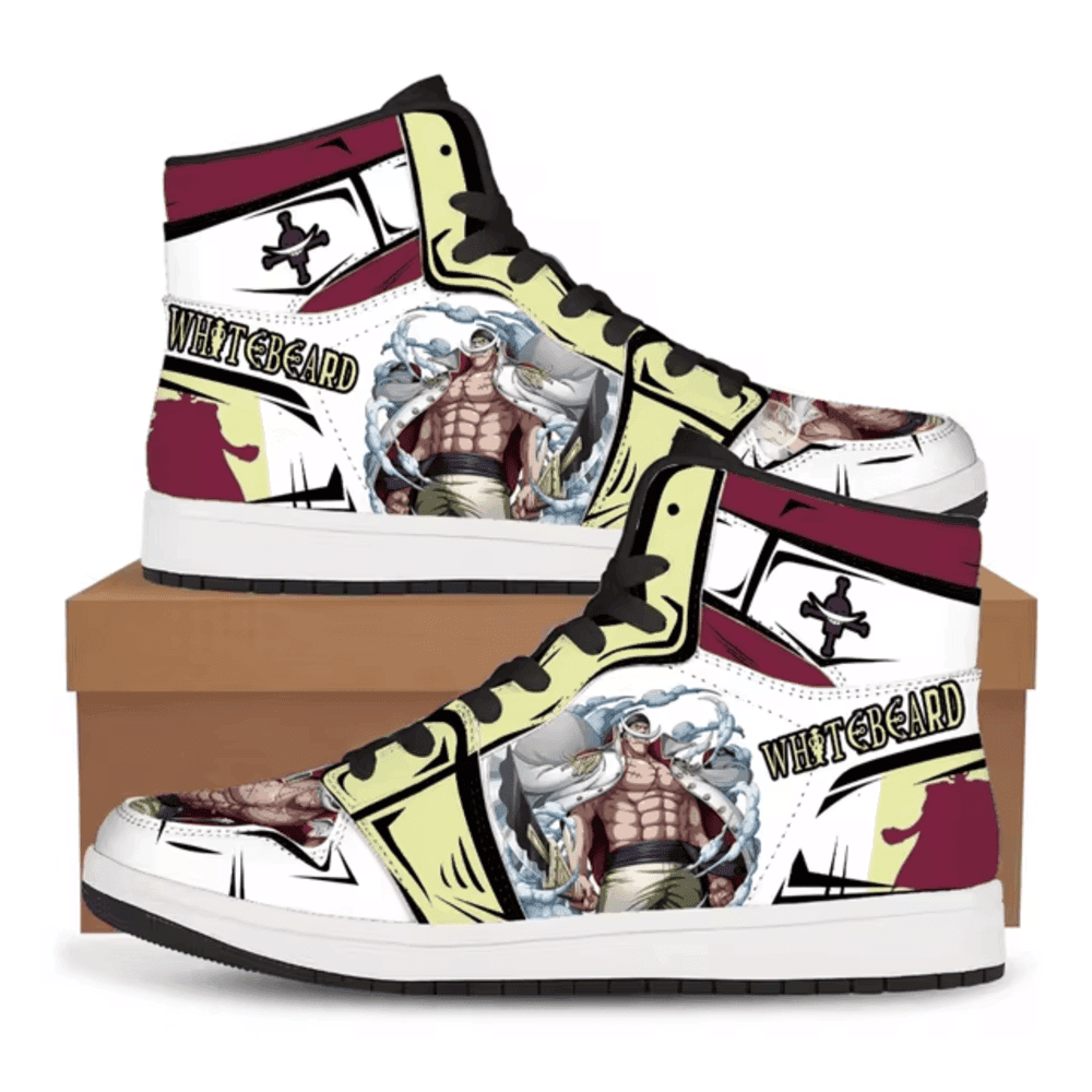 One Piece Anime Whitebeard Edward Newgate Casual Shoes For Women