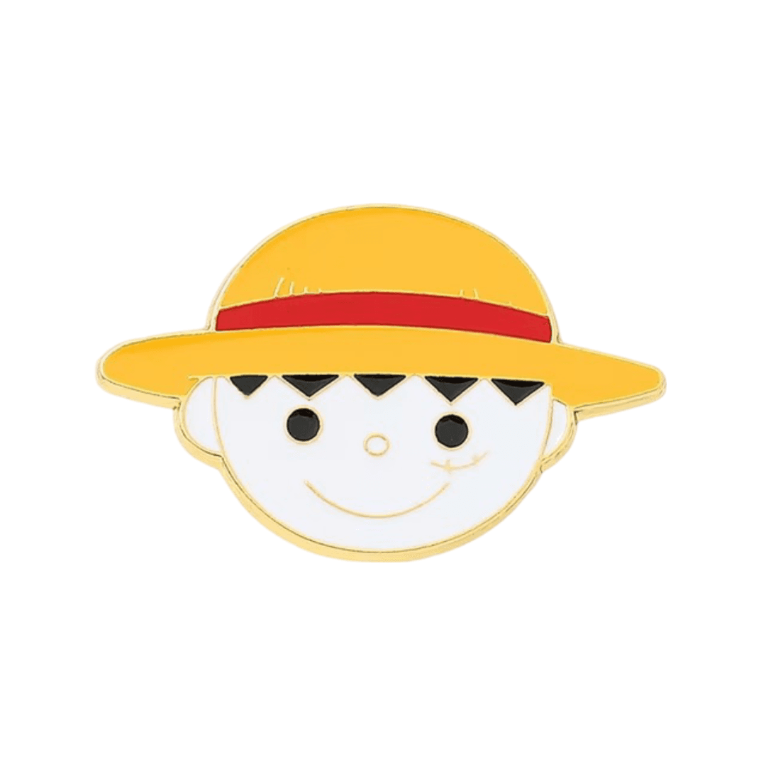 Anime One Piece Monkey D. Luffy Head Enamel Pin