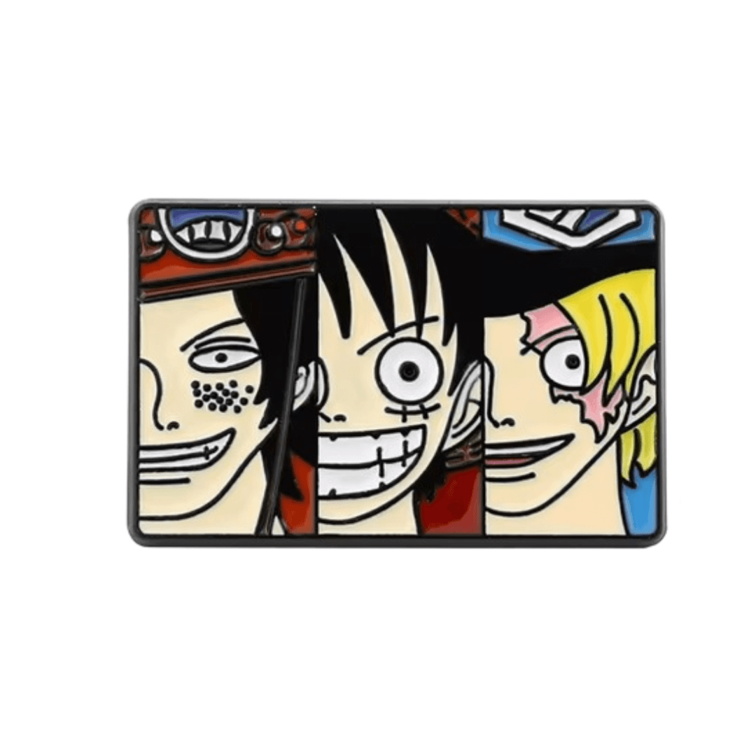 Anime One Piece Luffy With Friends Enamel Pin