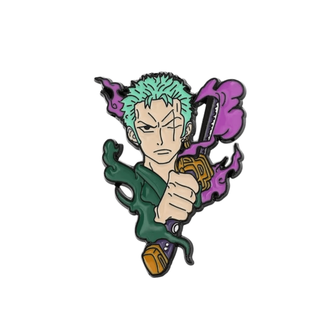 Anime One Piece Roronoa Zoro Metal Enamel Pin