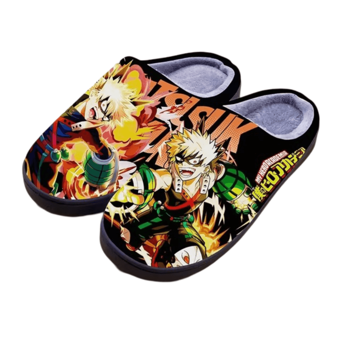 Anime My Hero Academia Katsuki Bakugo Winter Slippers