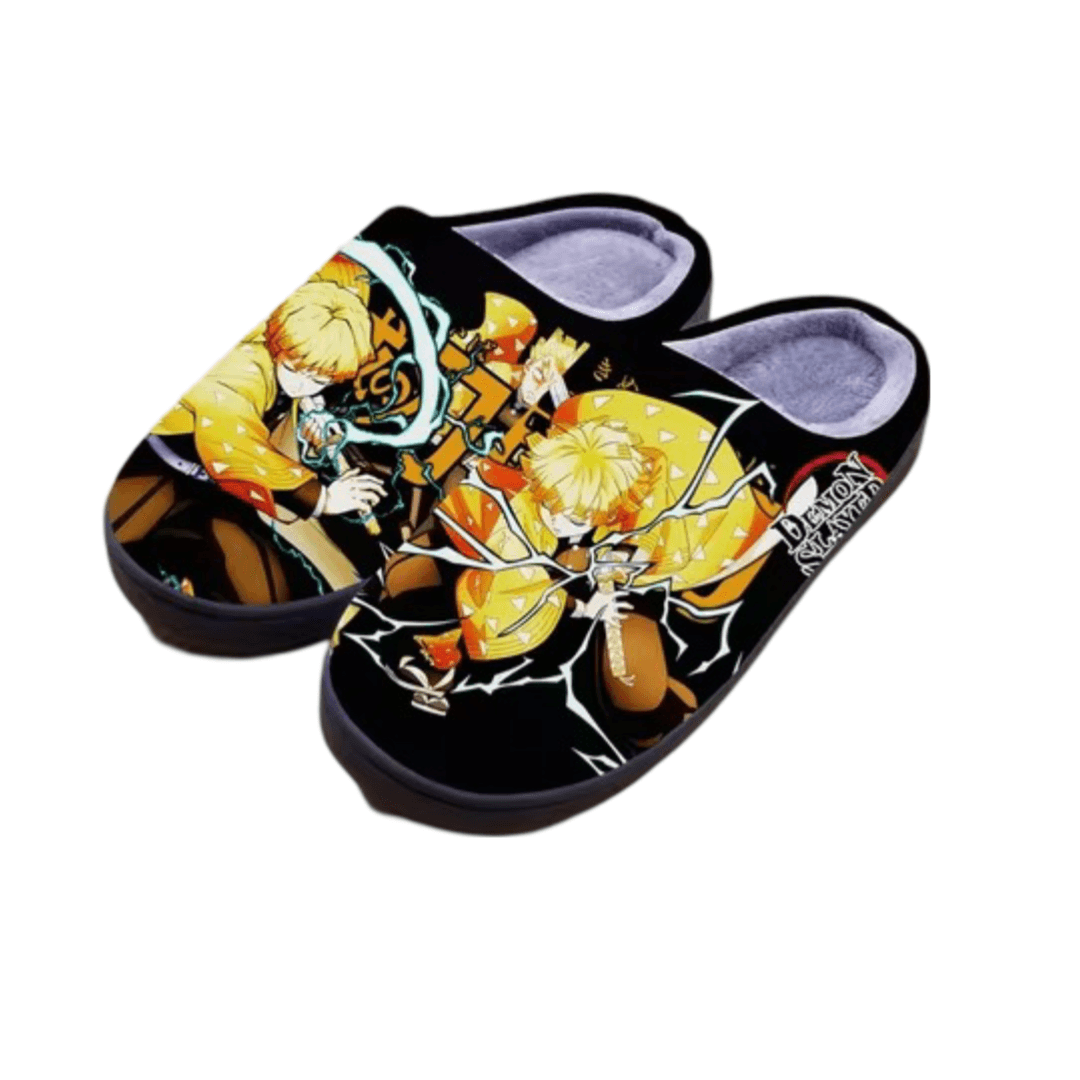 Anime Demon Slayer Zenitsu Agatsuma Winter Slippers