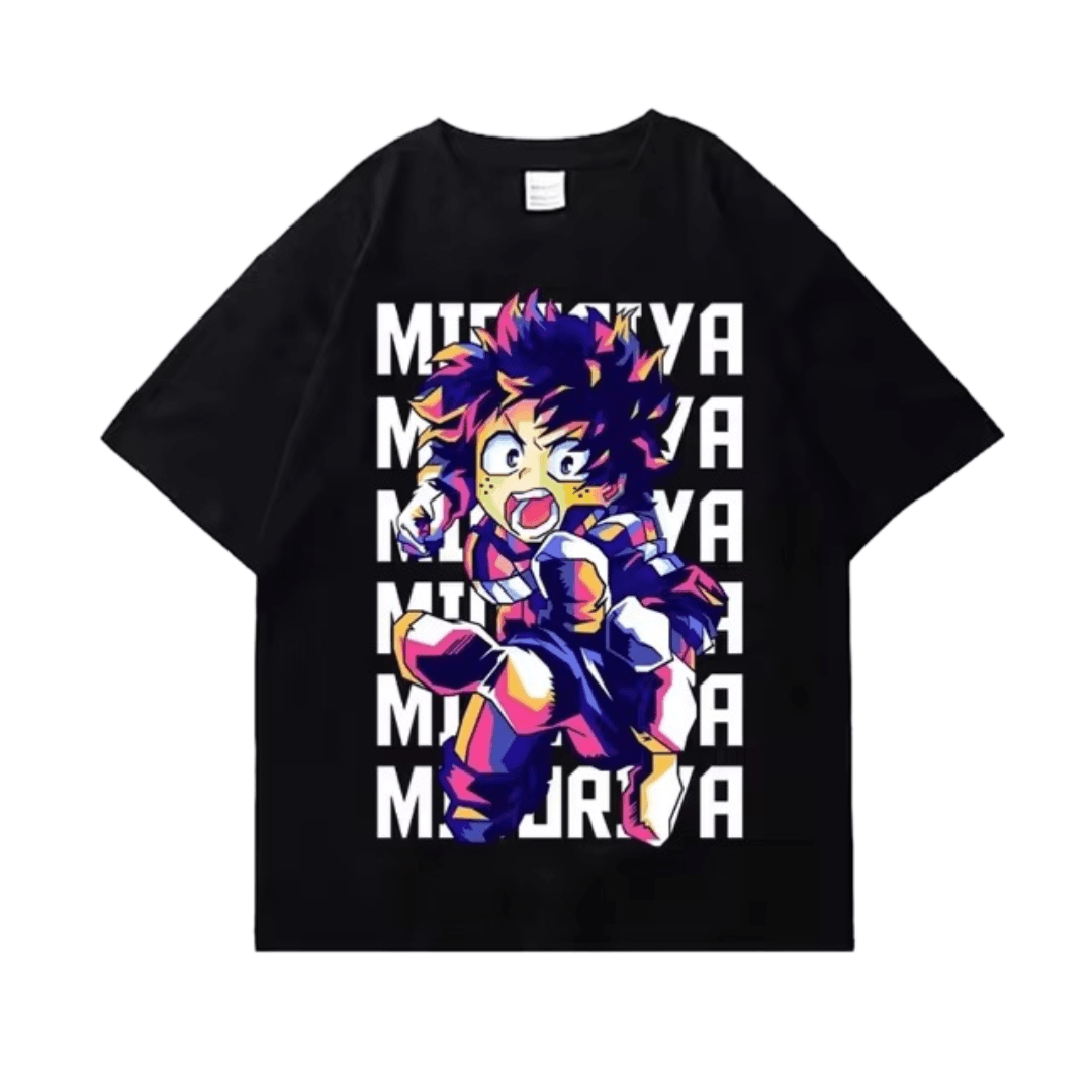 Anime My Hero Academia Izuku Midoriya Short Sleeve T-Shirt
