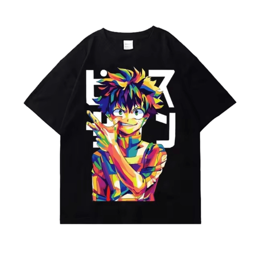 Anime My Hero Academia Izuku Midoriya Art Printed T-Shirt