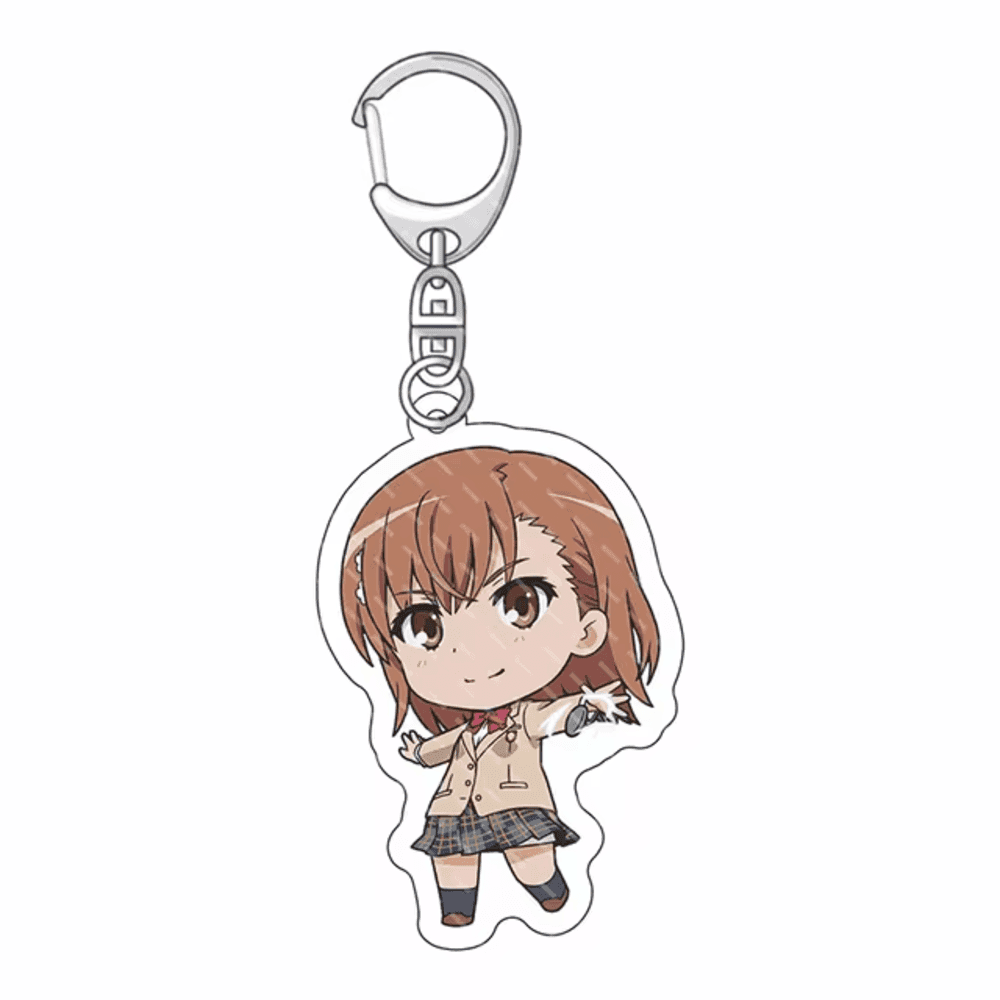 A Certain Magical Index Anime Misaka Mikoto Acrylic Keychain