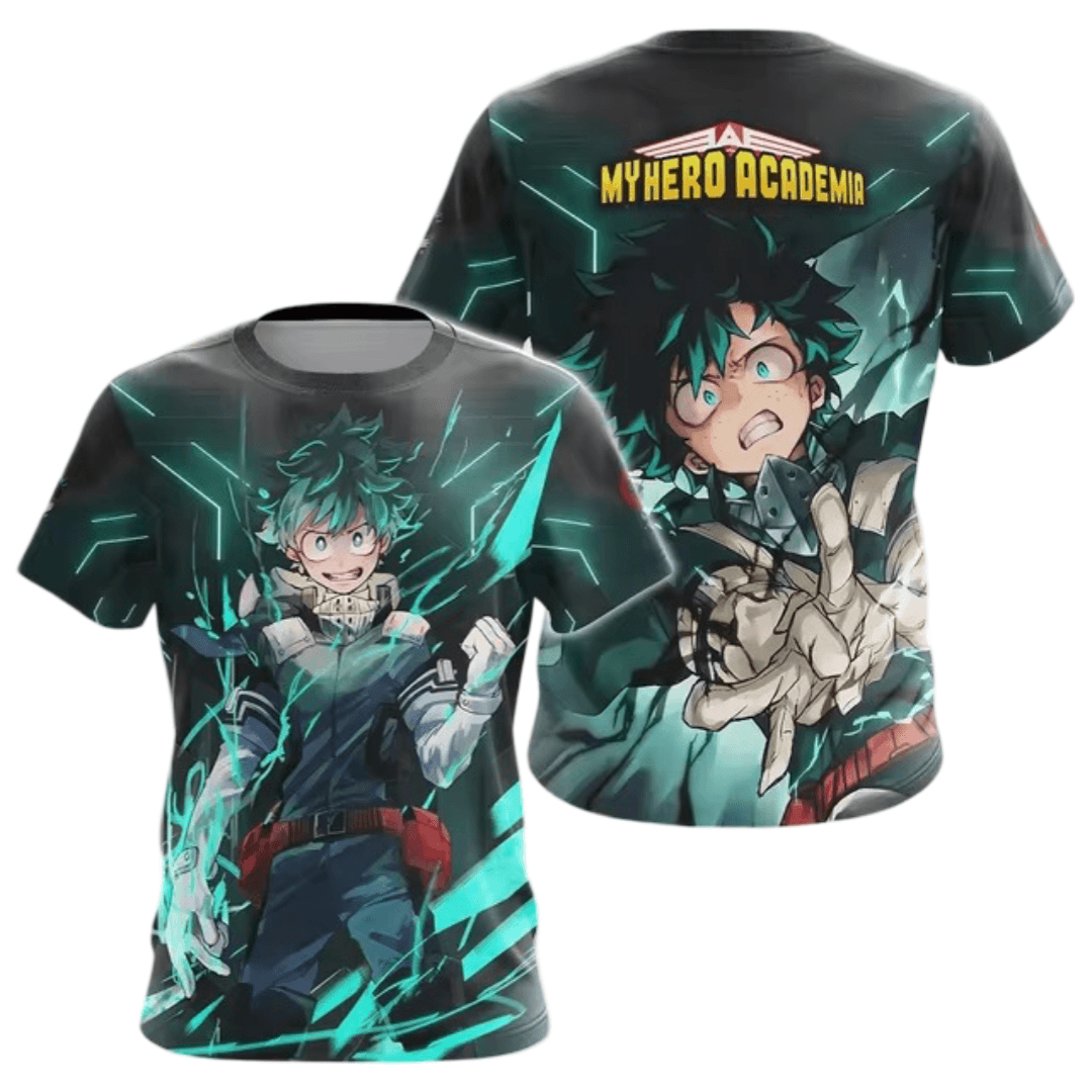 Anime My Hero Academia Izuku Midoriya 3D Printed T-Shirt