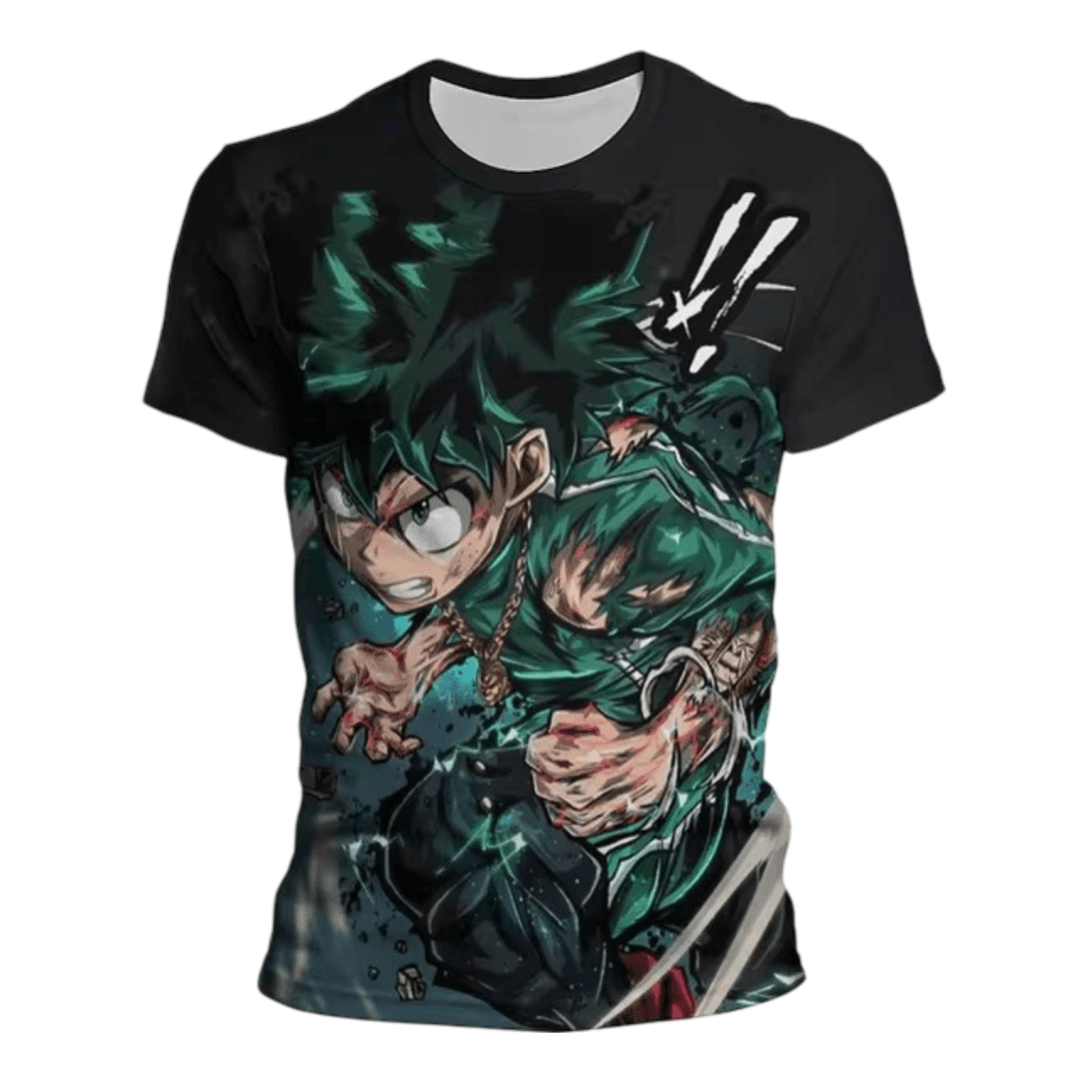 Anime My Hero Academia Izuku Midoriya Printed Childern T-Shirt