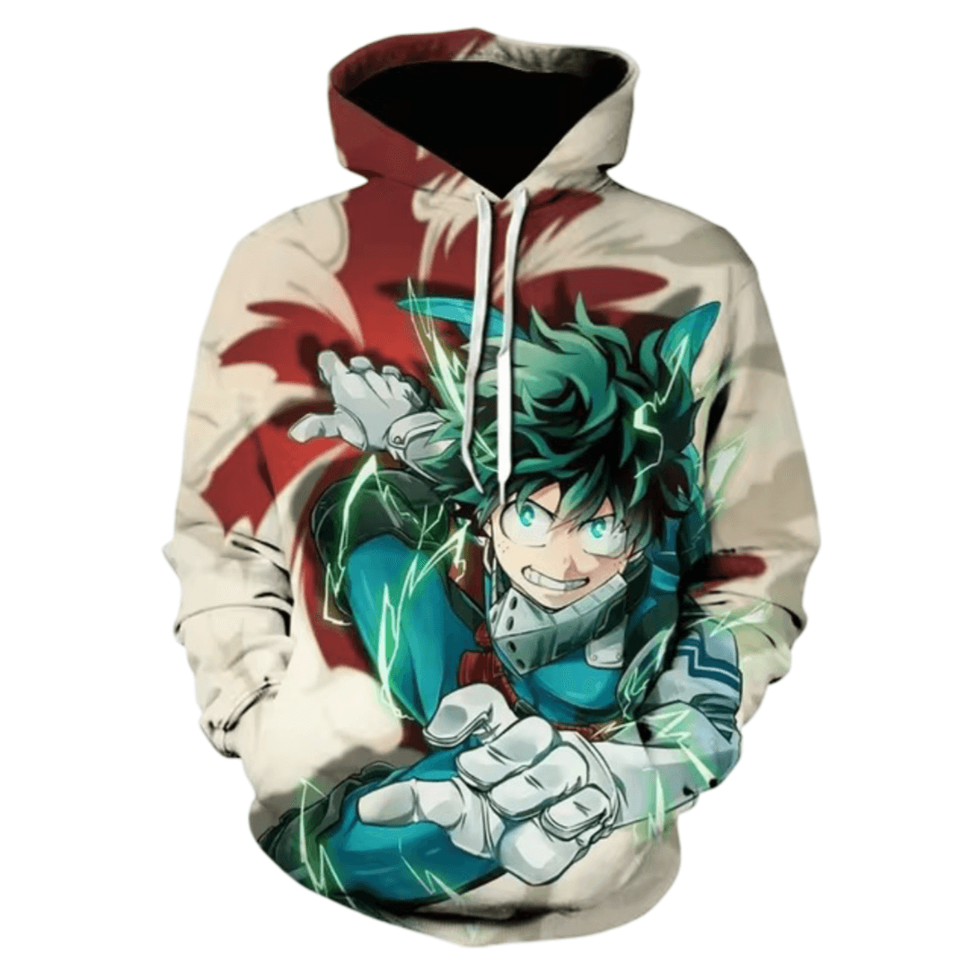 Anime My Hero Academia Izuku Midoriya 3D Printed Sweatshirts