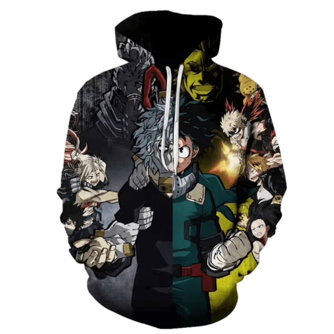 My Hero Academia Anime Character 3D Printed Hoodie