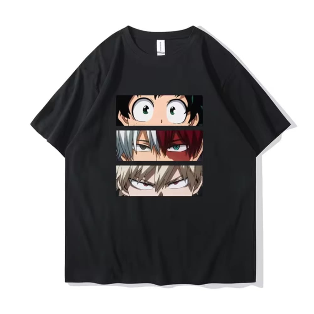 Anime My Hero Academia Characters Printed T-Shirt