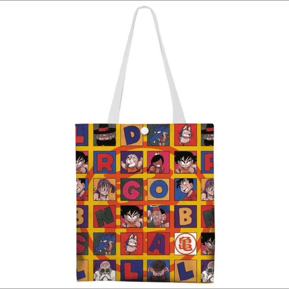 Anime Dragon Ball Characters Printed Reusable Tote Bag