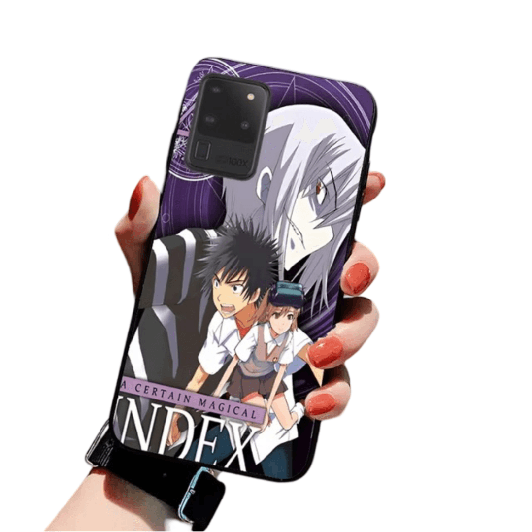 Anime A Certain Magical Index Kamijou Touma And Mikoto Misaka Samsung Phone Case
