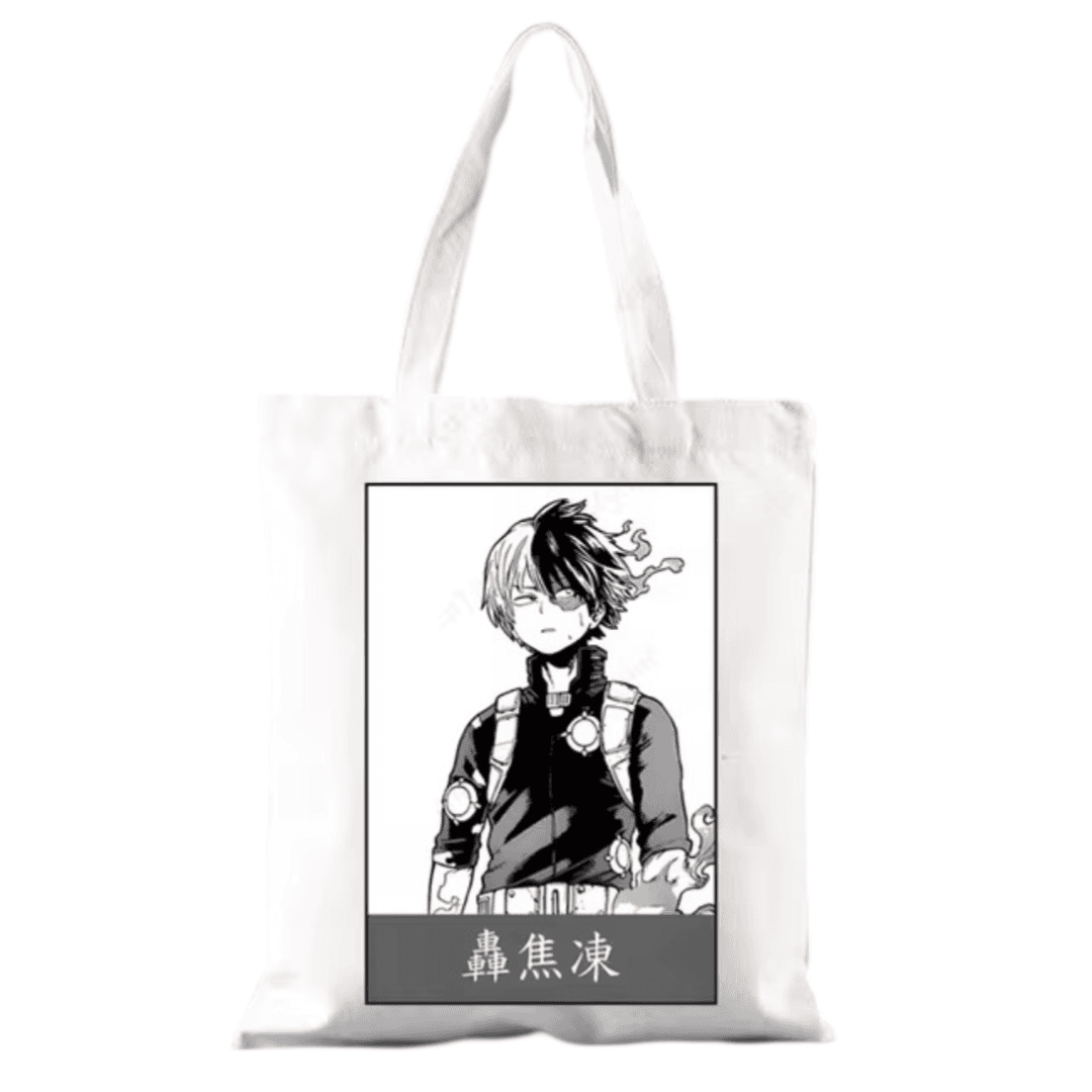Anime My Hero Academia Shoto Todoroki White Shoulder Bag