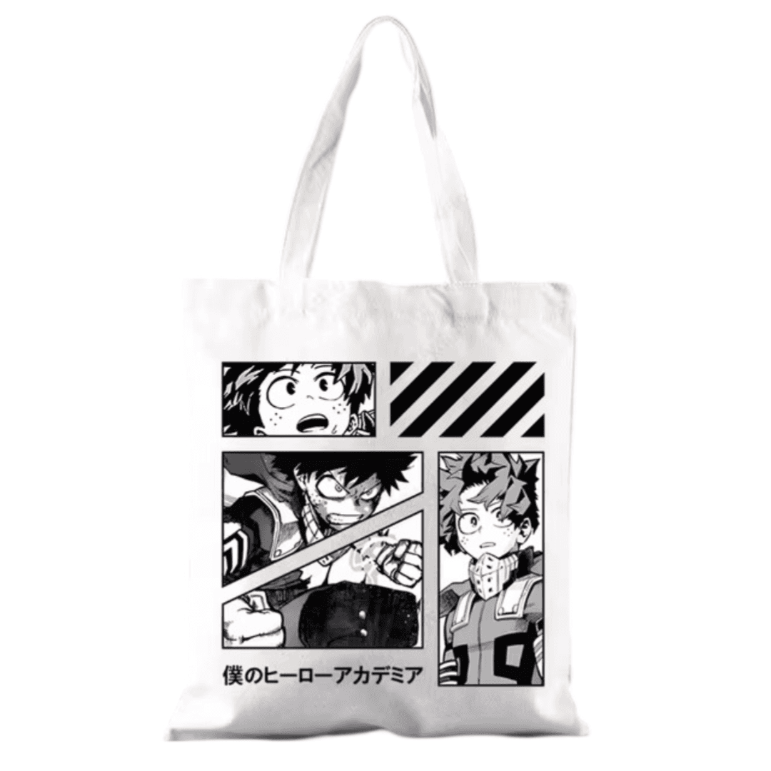 Anime My Hero Academia Izuku Midoriya White Shoulder Bag