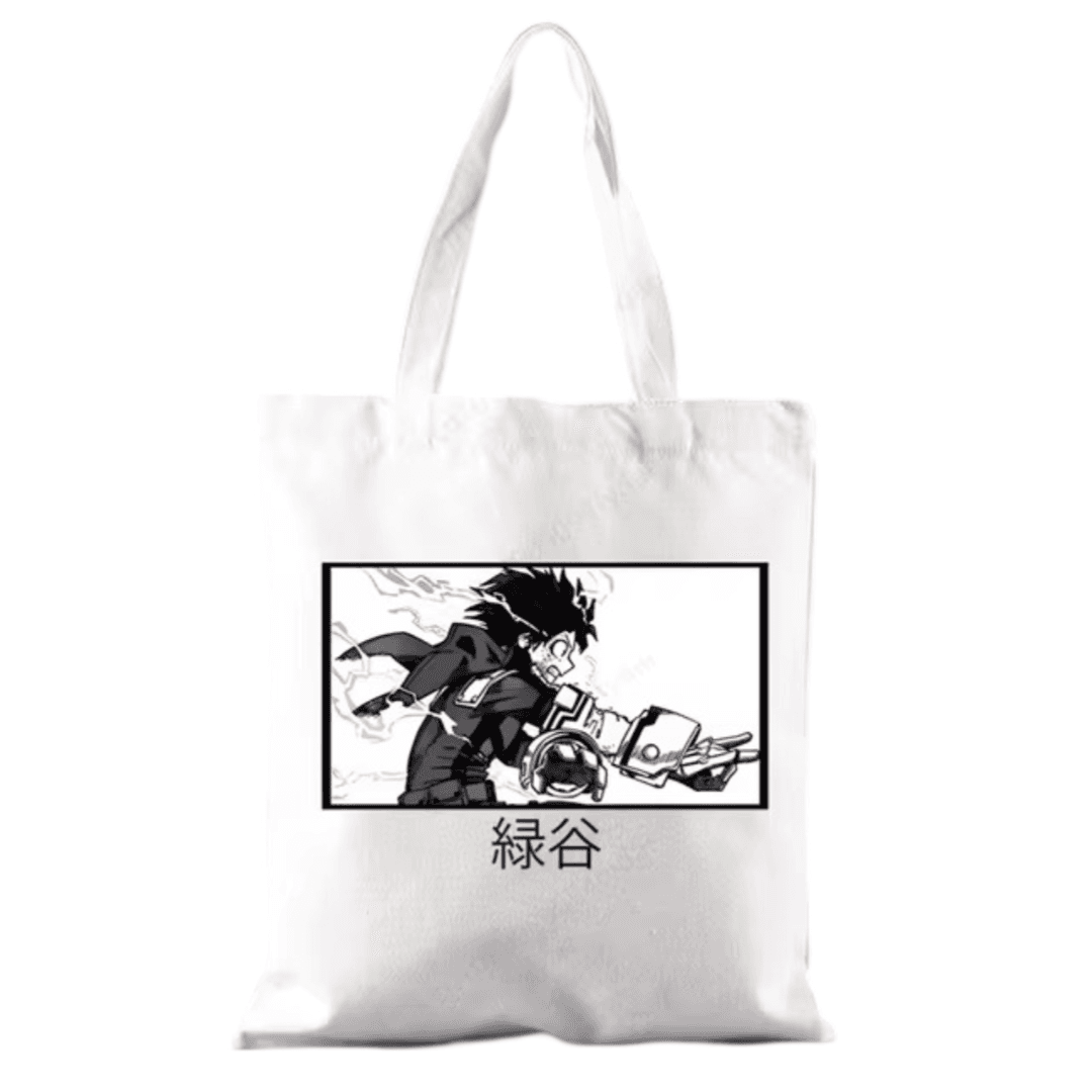 My Hero Academia Anime Izuku Midoriya White Shoulder Bag