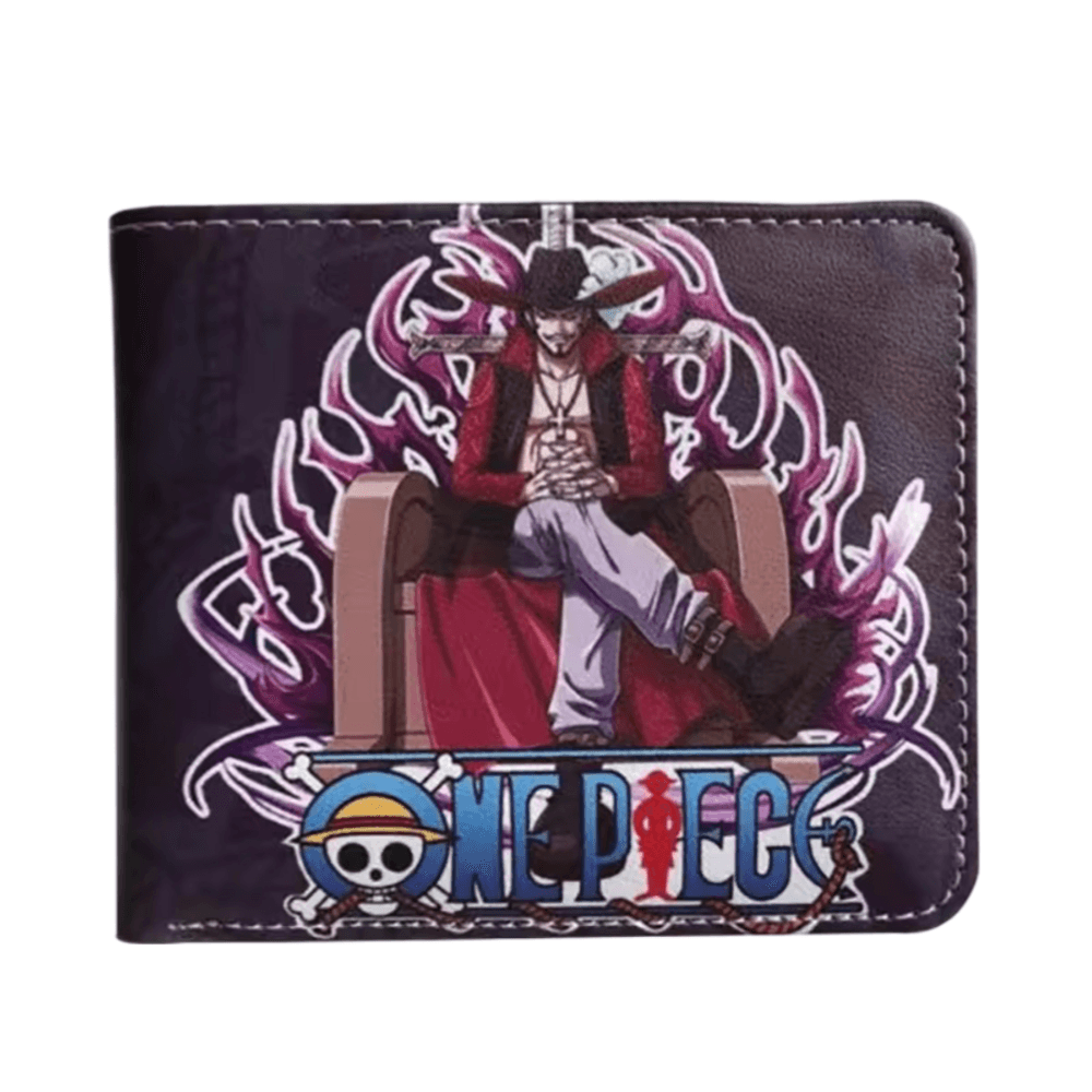 Anime One Piece Dracule Mihawk PU Leather Wallet