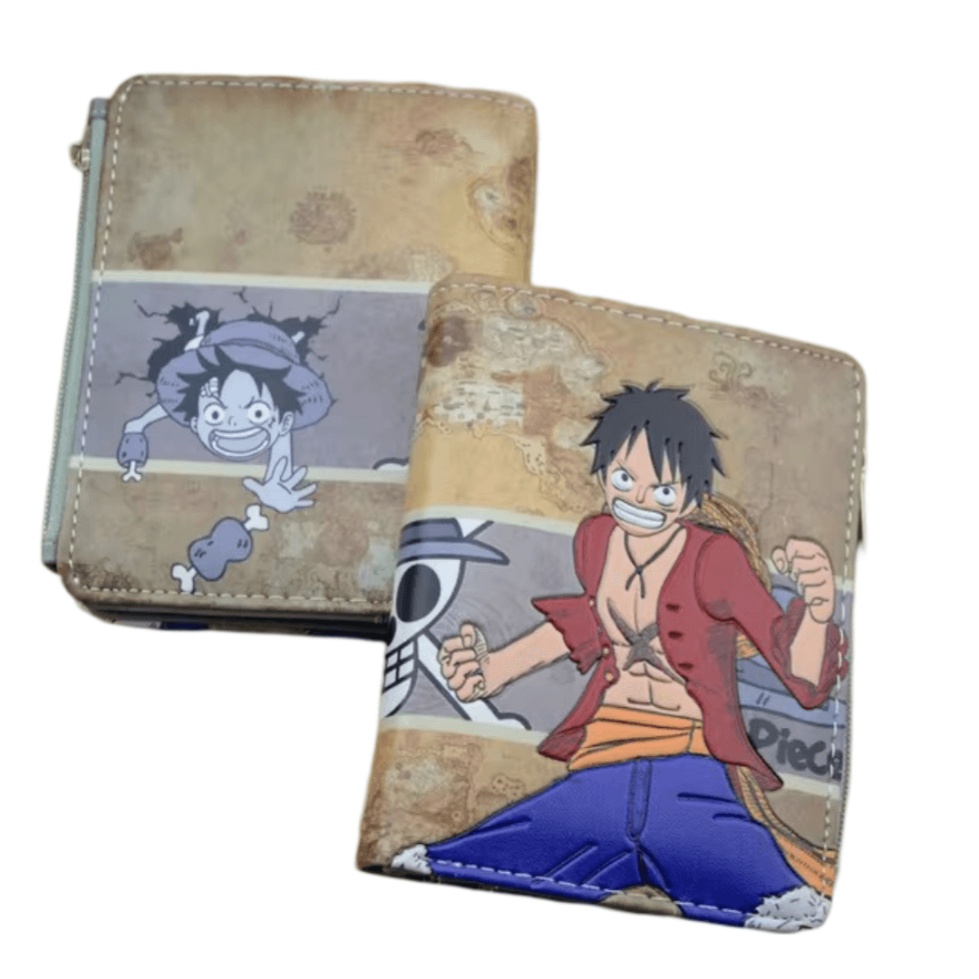 Anime One Piece Monkey D. Luffy Leather Wallet