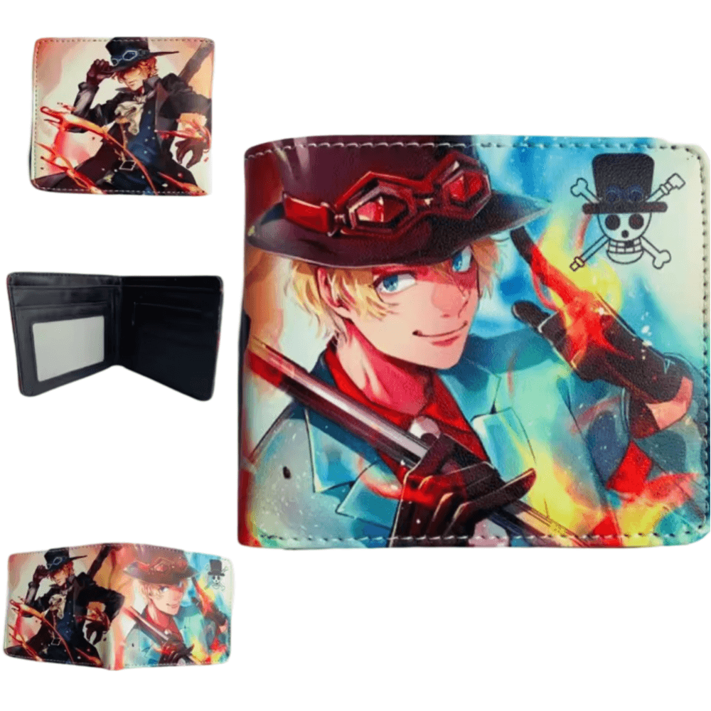 Anime One Piece Sabo Printed PU Leather Wallet