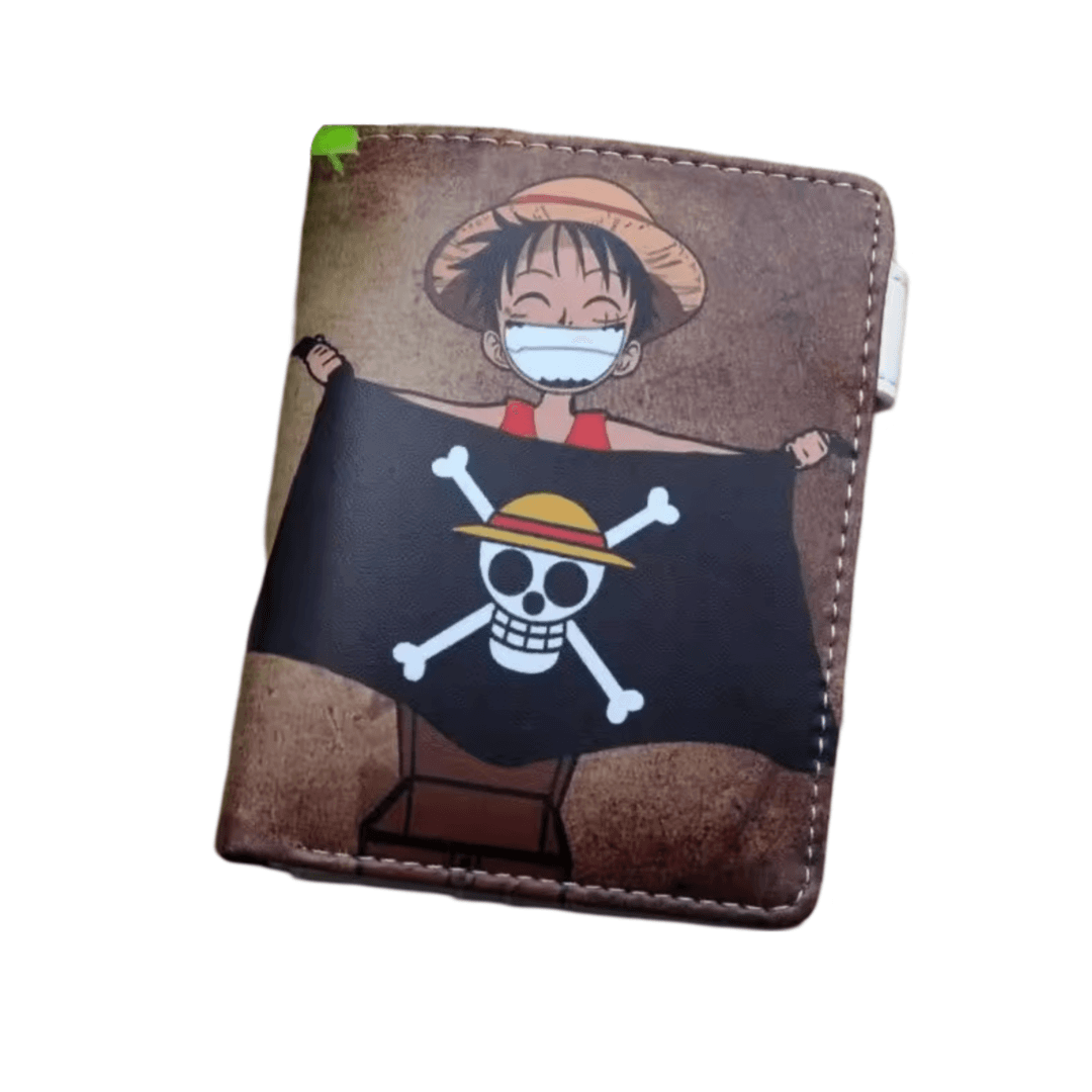 Anime One Piece Luffy With Flag Wallet