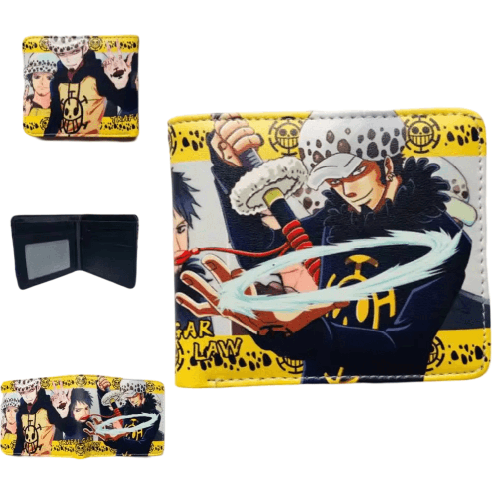 One Piece Anime Trafalgar D. Water Law PU Leather Wallet