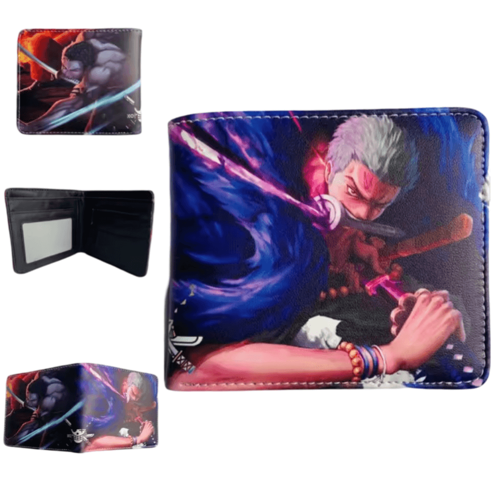 One Piece Anime Roronoa Zoro Printed PU Leather Wallet