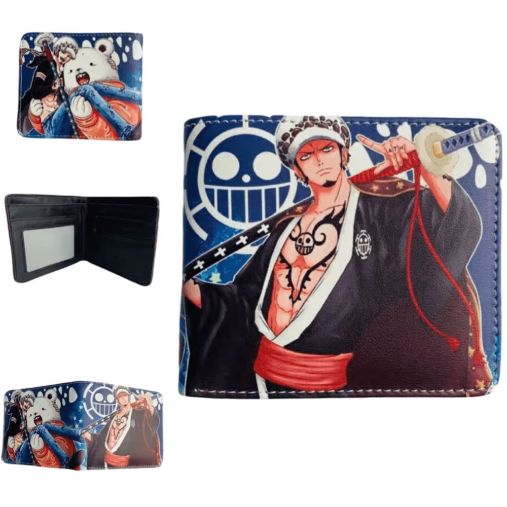 One Piece Anime Trafalgar D. Water Law Printed PU Leather Wallet