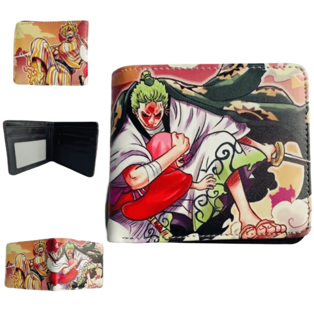 Anime One Piece Zoro Vs Sanji PU Leather Wallet