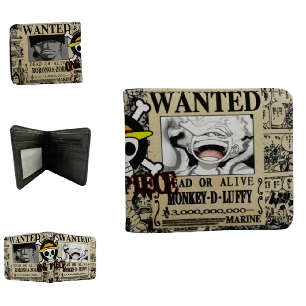 One Piece Anime Dead Or Alive Gear 5 Luffy And Zoro Printed Wallet